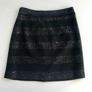 [SOLD] NWT - LOFT Black Sequin Skirt